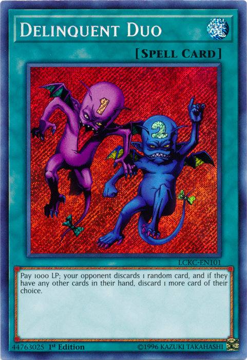 Delinquent Duo [LCKC-EN101] Secret Rare | Dragon's Lair Comics and Fantasy Houston TX