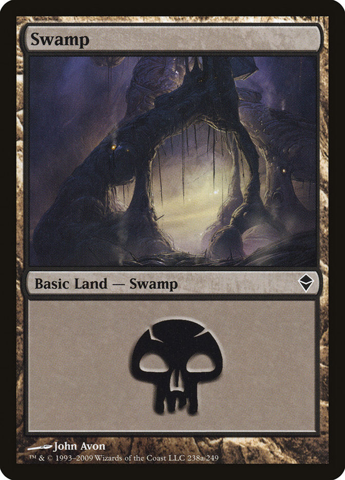 Swamp (238a) [Zendikar] | Dragon's Lair Comics and Fantasy Houston TX