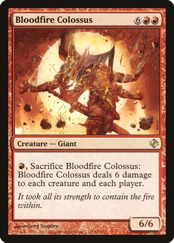 Bloodfire Colossus [Duel Decks: Venser vs. Koth] | Dragon's Lair Comics and Fantasy Houston TX