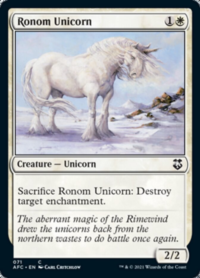 Ronom Unicorn [Dungeons & Dragons: Adventures in the Forgotten Realms Commander] | Dragon's Lair Comics and Fantasy Houston TX