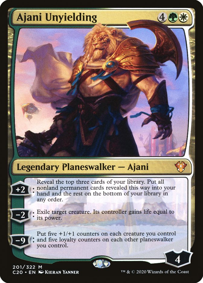 Ajani Unyielding [Commander 2020] | Dragon's Lair Comics and Fantasy Houston TX