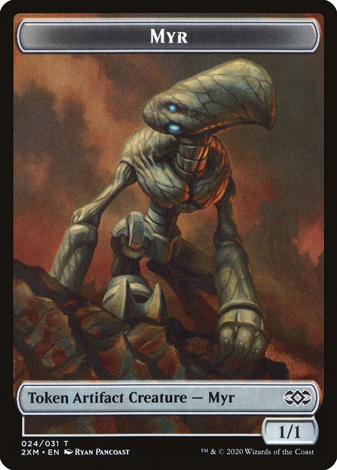 Myr Token (024/031) [Double Masters Tokens] | Dragon's Lair Comics and Fantasy Houston TX