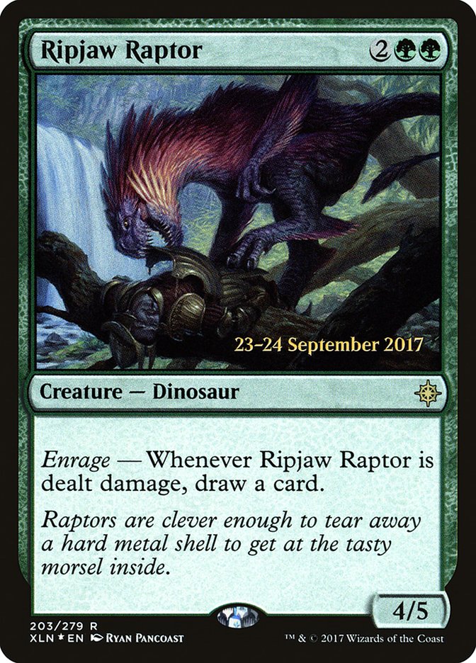 Ripjaw Raptor [Ixalan Prerelease Promos] | Dragon's Lair Comics and Fantasy Houston TX
