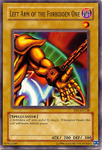 Left Arm of the Forbidden One [DB1-EN138] Common | Dragon's Lair Comics and Fantasy Houston TX