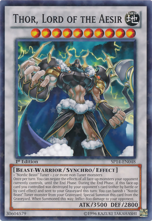 Thor, Lord of the Aesir [SP14-EN048] Starfoil Rare | Dragon's Lair Comics and Fantasy Houston TX