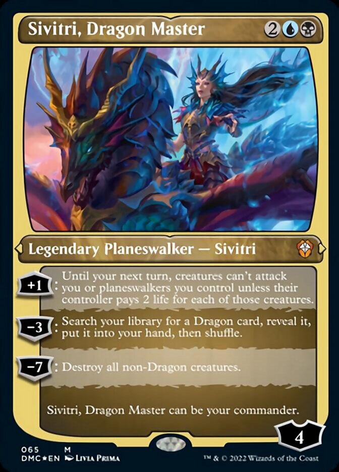 Sivitri, Dragon Master (Foil Etched) [Dominaria United Commander] | Dragon's Lair Comics and Fantasy Houston TX