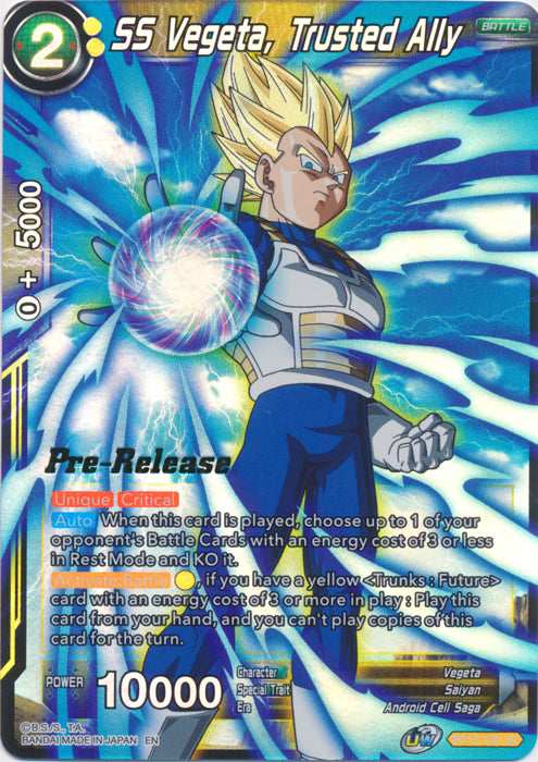 SS Vegeta, Trusted Ally (BT13-100) [Supreme Rivalry Prerelease Promos] | Dragon's Lair Comics and Fantasy Houston TX