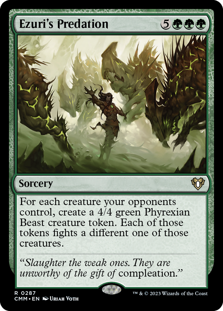 Ezuri's Predation [Commander Masters] | Dragon's Lair Comics and Fantasy Houston TX