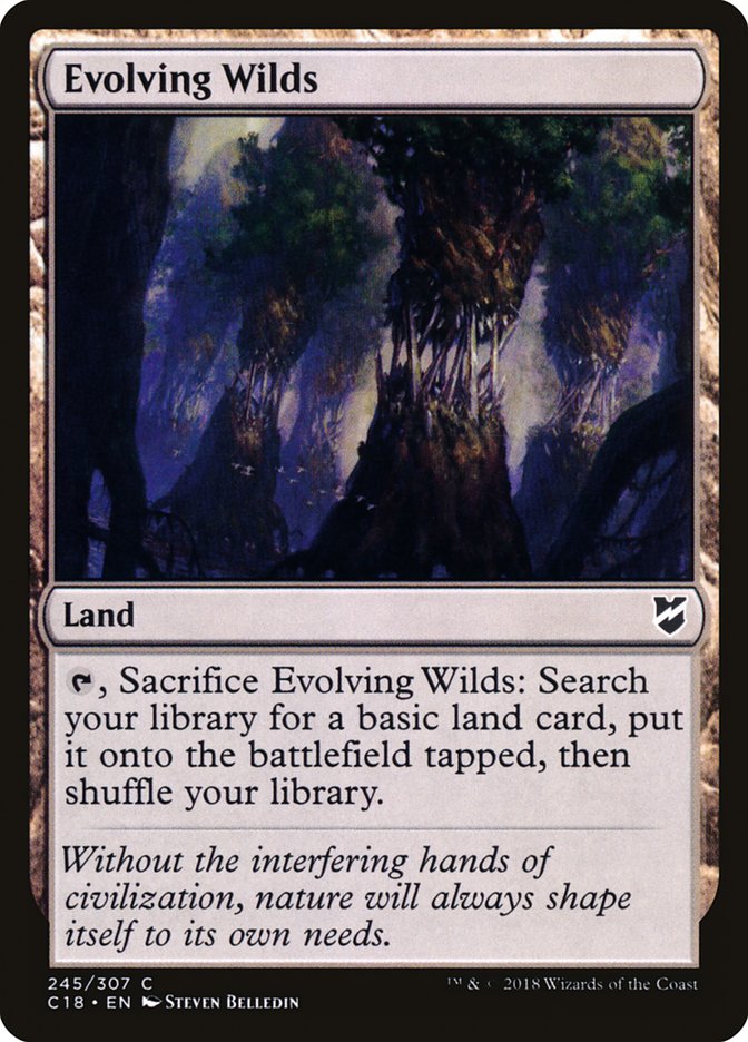 Evolving Wilds [Commander 2018] | Dragon's Lair Comics and Fantasy Houston TX