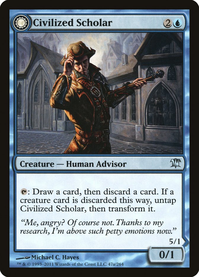 Civilized Scholar // Homicidal Brute [Innistrad] | Dragon's Lair Comics and Fantasy Houston TX