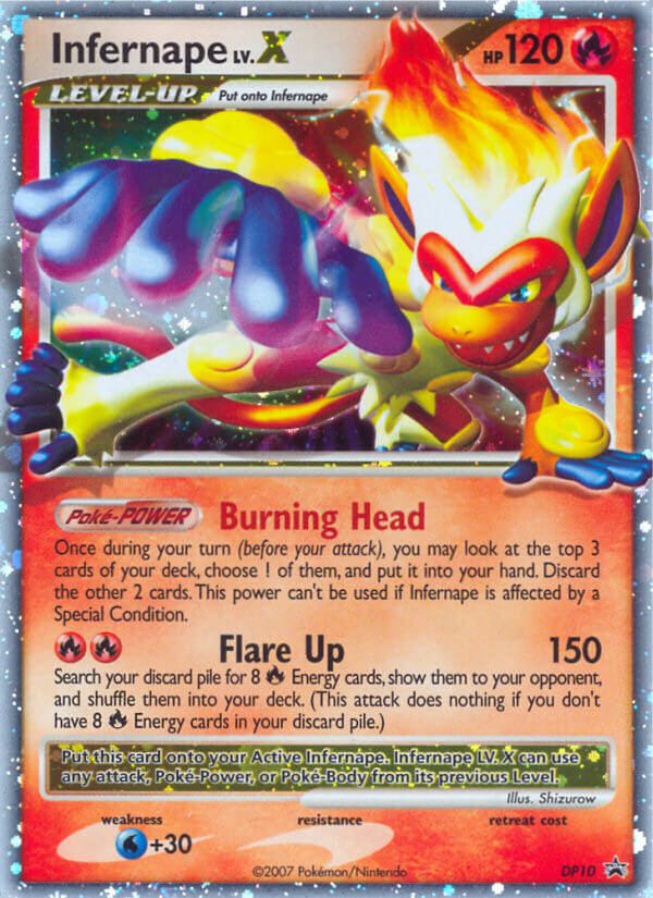Infernape LV.X (DP10) [Diamond & Pearl: Black Star Promos] | Dragon's Lair Comics and Fantasy Houston TX