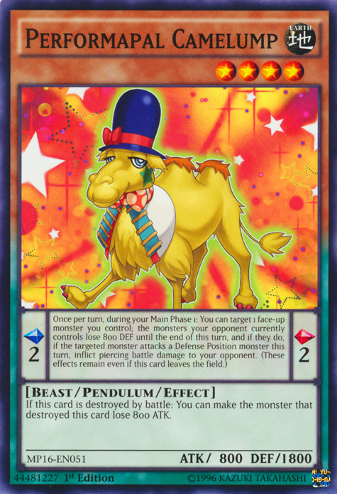 Performapal Camelump [MP16-EN051] Common | Dragon's Lair Comics and Fantasy Houston TX