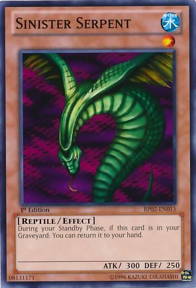 Sinister Serpent [BP02-EN015] Common | Dragon's Lair Comics and Fantasy Houston TX