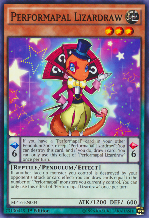 Performapal Lizardraw [MP16-EN004] Common | Dragon's Lair Comics and Fantasy Houston TX