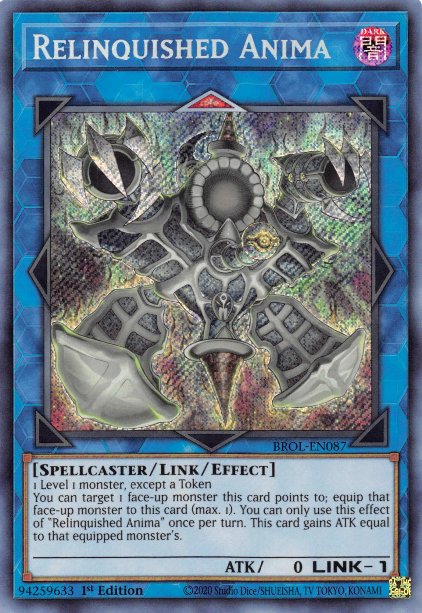 Relinquished Anima [BROL-EN087] Secret Rare | Dragon's Lair Comics and Fantasy Houston TX