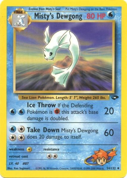 Misty's Dewgong (54/132) [Gym Challenge Unlimited] | Dragon's Lair Comics and Fantasy Houston TX