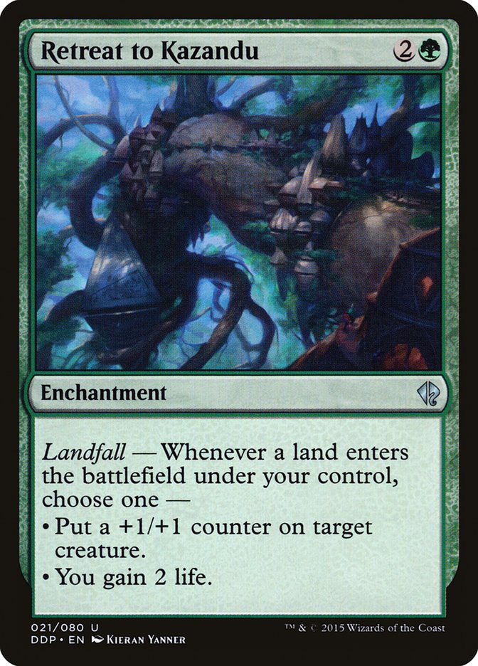 Retreat to Kazandu [Duel Decks: Zendikar vs. Eldrazi] | Dragon's Lair Comics and Fantasy Houston TX