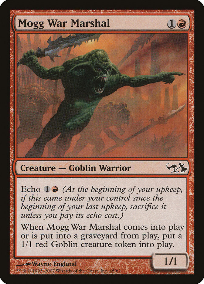 Mogg War Marshal [Duel Decks: Elves vs. Goblins] | Dragon's Lair Comics and Fantasy Houston TX