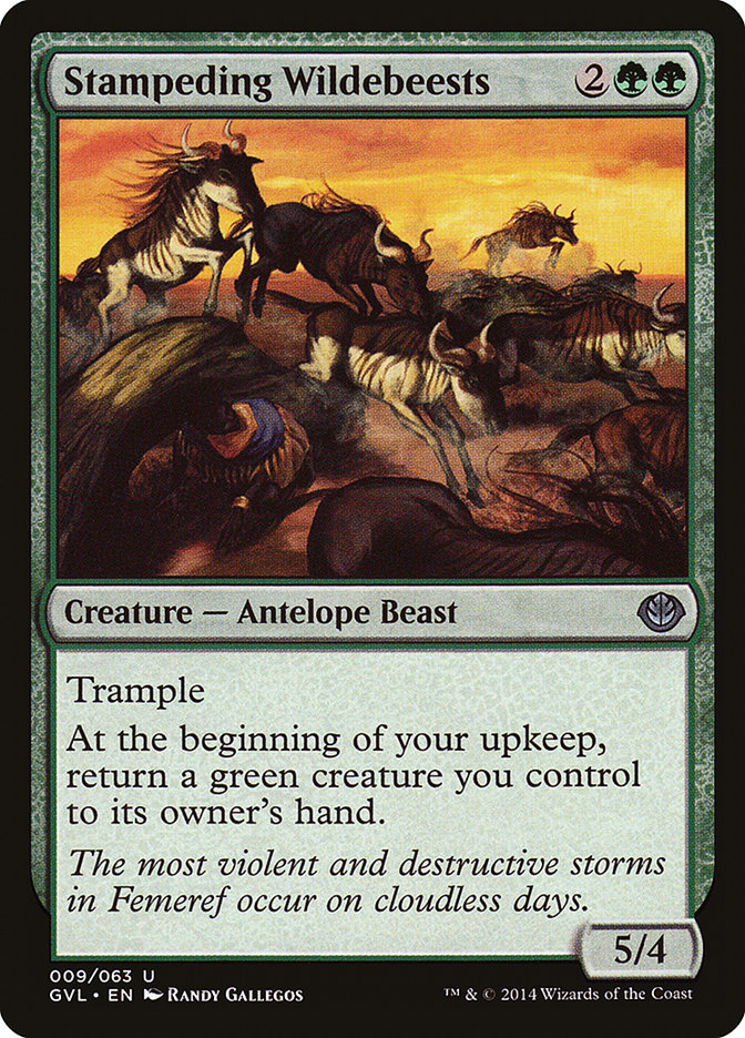 Stampeding Wildebeests (Garruk vs. Liliana) [Duel Decks Anthology] | Dragon's Lair Comics and Fantasy Houston TX