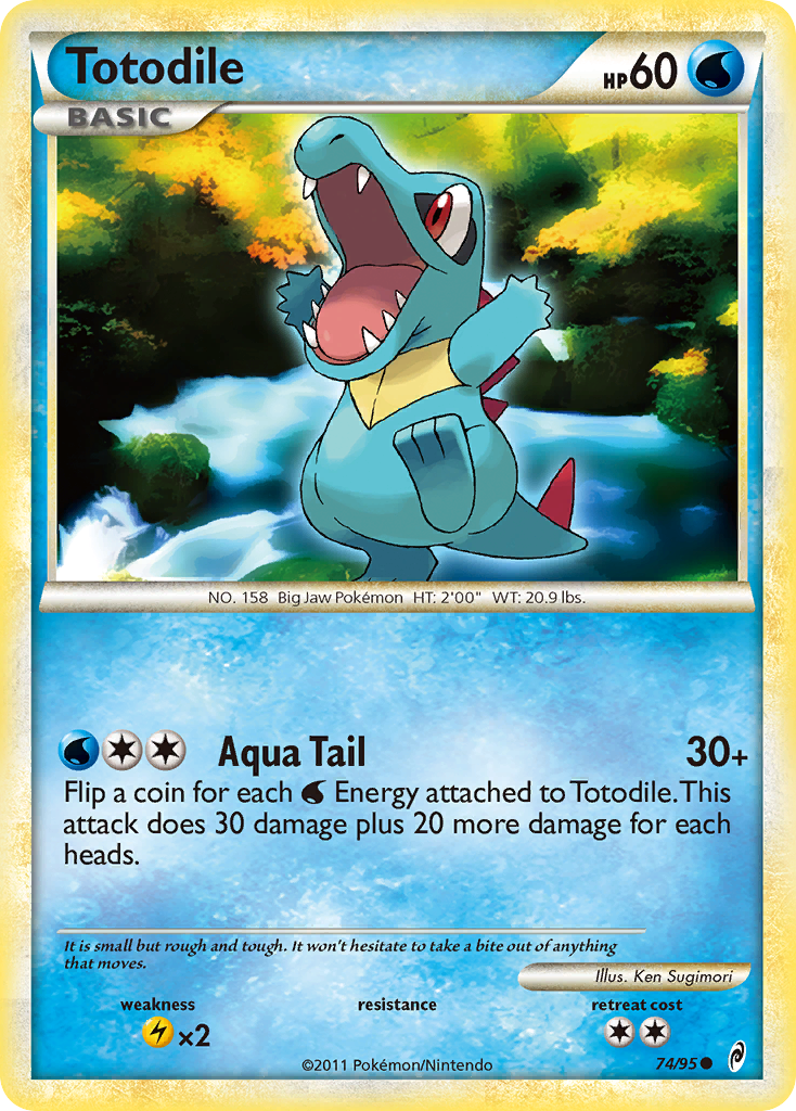 Totodile (74/95) [HeartGold & SoulSilver: Call of Legends] | Dragon's Lair Comics and Fantasy Houston TX