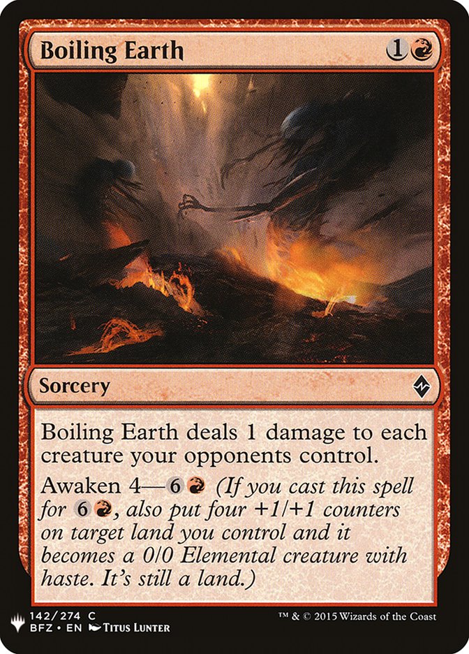Boiling Earth [Mystery Booster] | Dragon's Lair Comics and Fantasy Houston TX