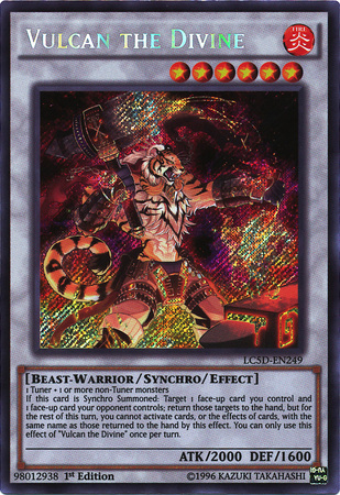 Vulcan the Divine [LC5D-EN249] Secret Rare | Dragon's Lair Comics and Fantasy Houston TX