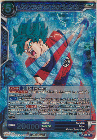 Rapid Onslaught Super Saiyan Blue Son Goku (P-022) [Promotion Cards] | Dragon's Lair Comics and Fantasy Houston TX