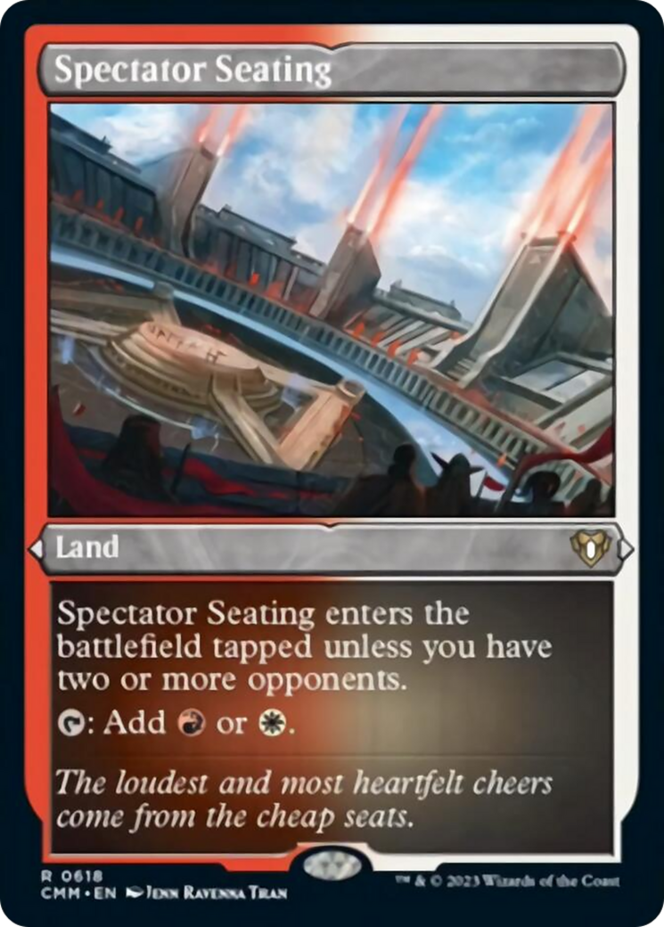 Spectator Seating (Foil Etched) [Commander Masters] | Dragon's Lair Comics and Fantasy Houston TX