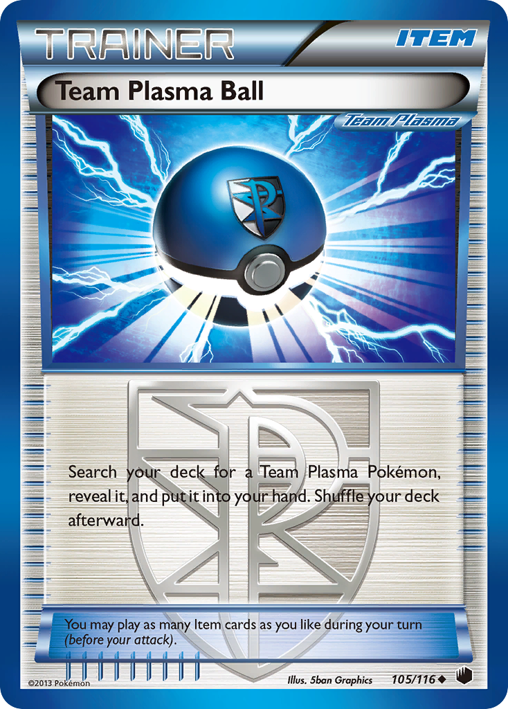 Team Plasma Ball (105/116) [Black & White: Plasma Freeze] | Dragon's Lair Comics and Fantasy Houston TX