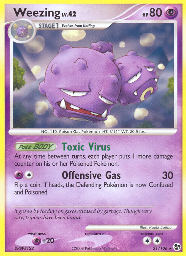 Weezing (31/106) [Diamond & Pearl: Great Encounters] | Dragon's Lair Comics and Fantasy Houston TX