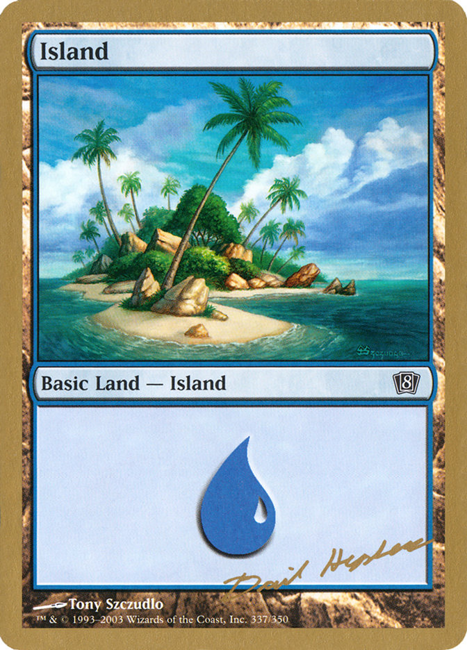 Island (dh337) (Dave Humpherys) [World Championship Decks 2003] | Dragon's Lair Comics and Fantasy Houston TX