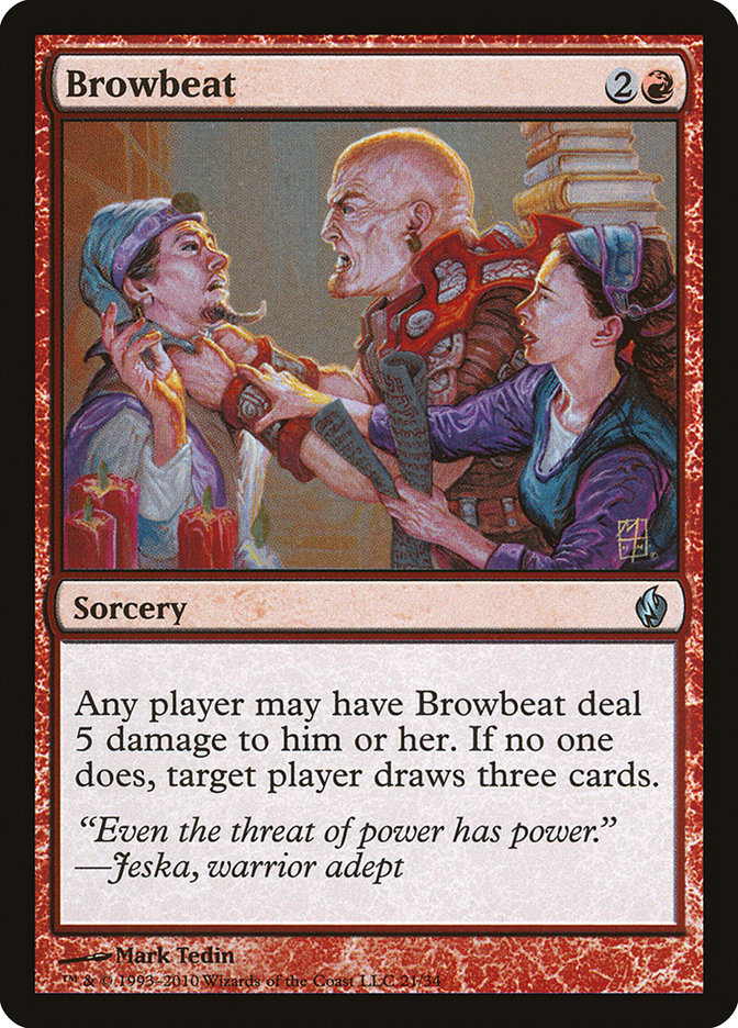 Browbeat [Premium Deck Series: Fire and Lightning] | Dragon's Lair Comics and Fantasy Houston TX
