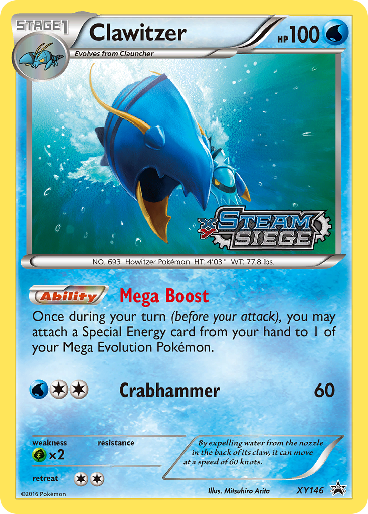Clawitzer (XY146) [XY: Black Star Promos] | Dragon's Lair Comics and Fantasy Houston TX