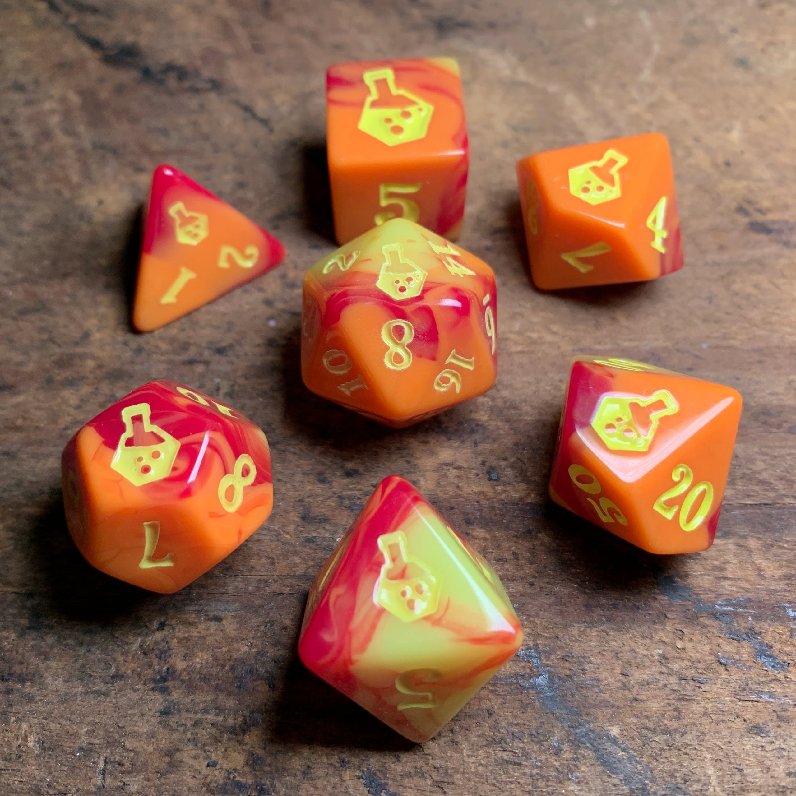 PolyDice Potions Poly 7 Set: Assorted Colors | Dragon's Lair Comics and Fantasy Houston TX