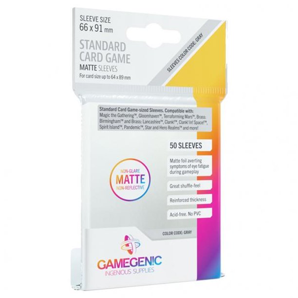 Gamegenic MATTE Standard Card Game Sleeves 66 x 91 mm | Dragon's Lair Comics and Fantasy Houston TX