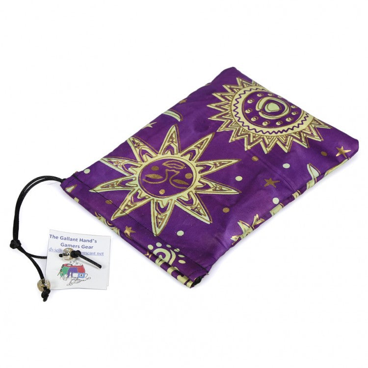 Galant Hand Gamers Gear Dice Bag: Gold Suns | Dragon's Lair Comics and Fantasy Houston TX