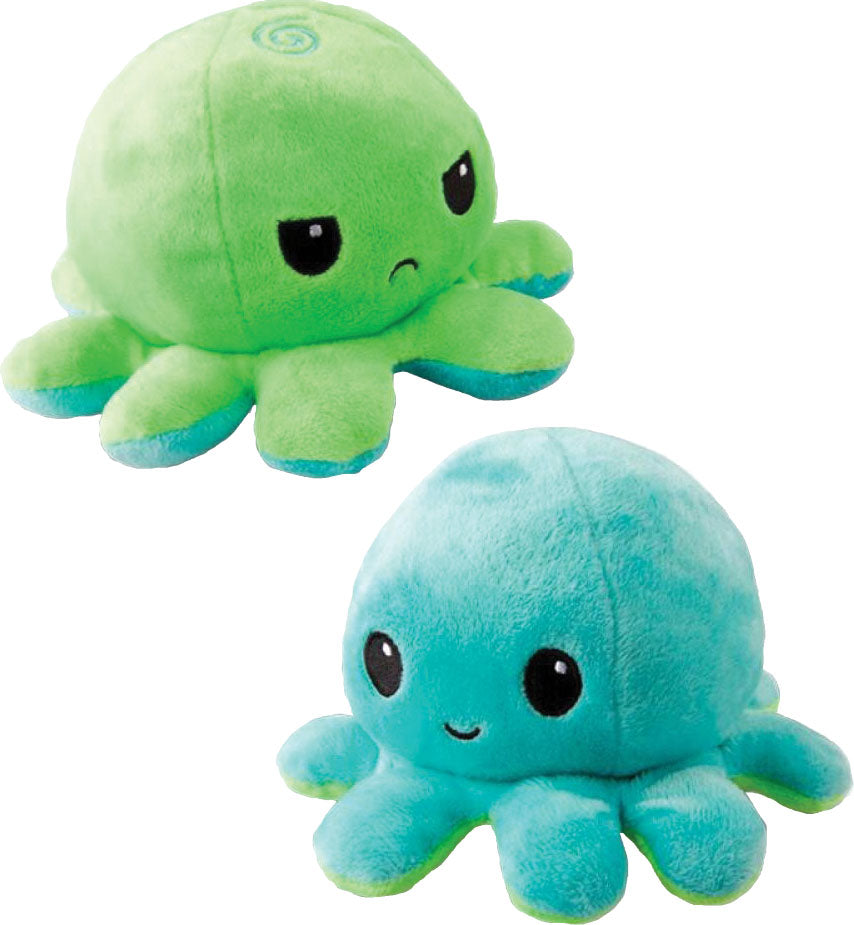 Plush Reversible Octopus: Green and Aqua | Dragon's Lair Comics and Fantasy Houston TX