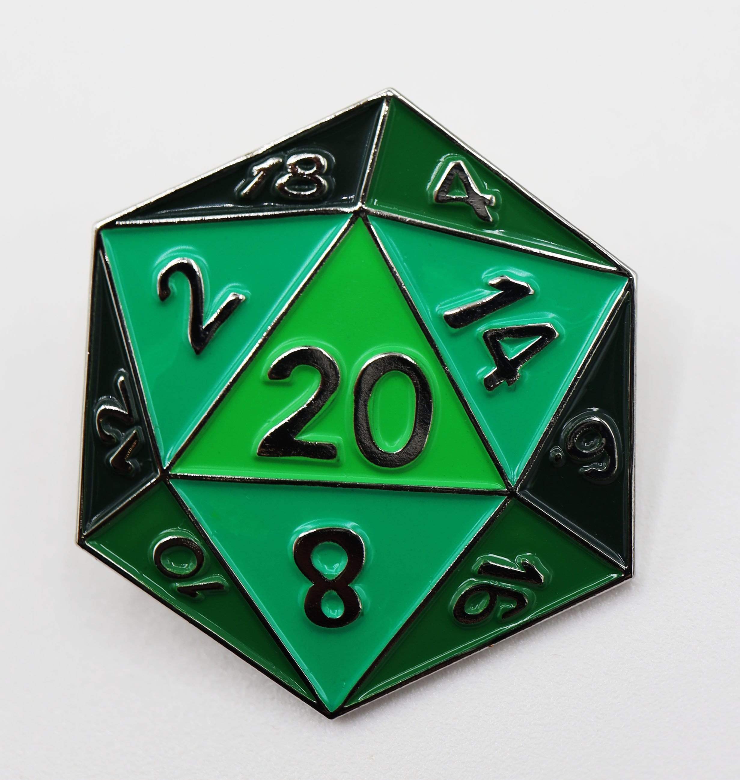 Foam Brain Pin: Green D20 | Dragon's Lair Comics and Fantasy Houston TX