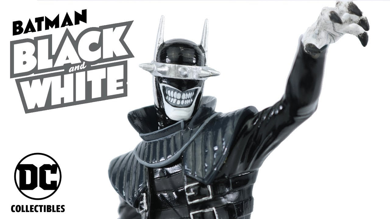 Batman Black & White Batman Who Laighs 2nd Edition Statue | Dragon's Lair Comics and Fantasy Houston TX