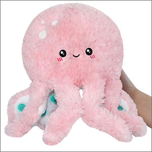 Mini Squishable Cute Octopus - Pink (7") | Odin's Place