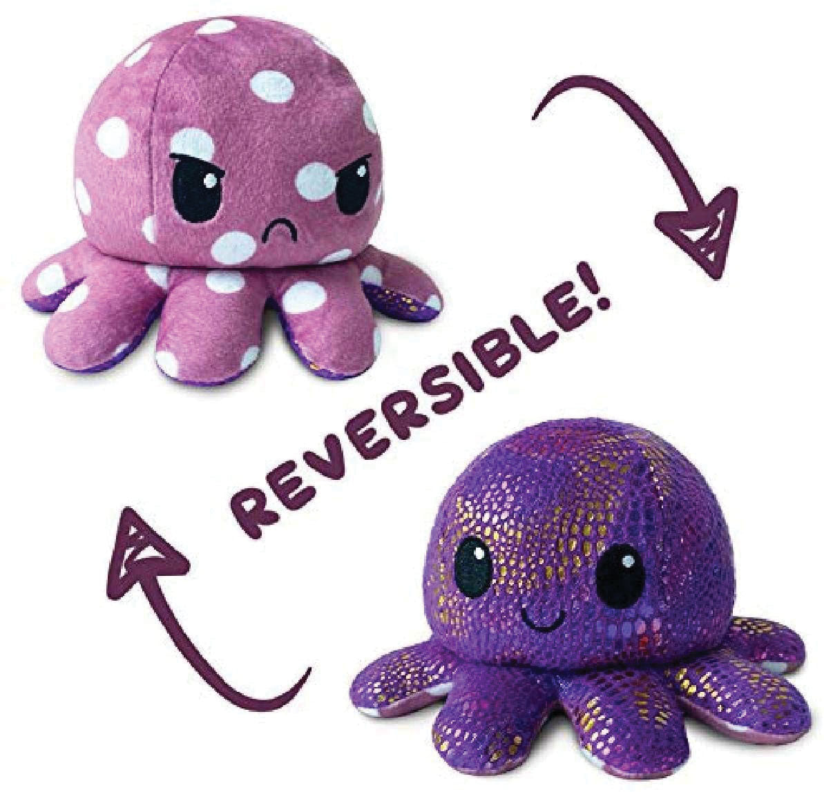 Plush Reversible Octopus: Polka Dot/Shimmer | Dragon's Lair Comics and Fantasy Houston TX