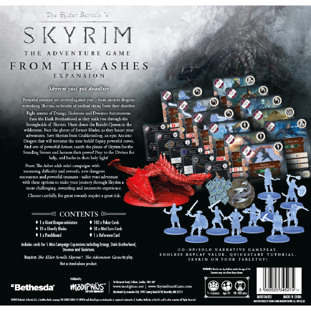 Skyrim the Board Game: From the Ashes Expansion | Dragon's Lair Comics and Fantasy Houston TX