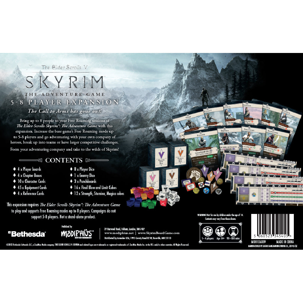 Skyrim the Board Game: 5-8 Player Expansion | Dragon's Lair Comics and Fantasy Houston TX