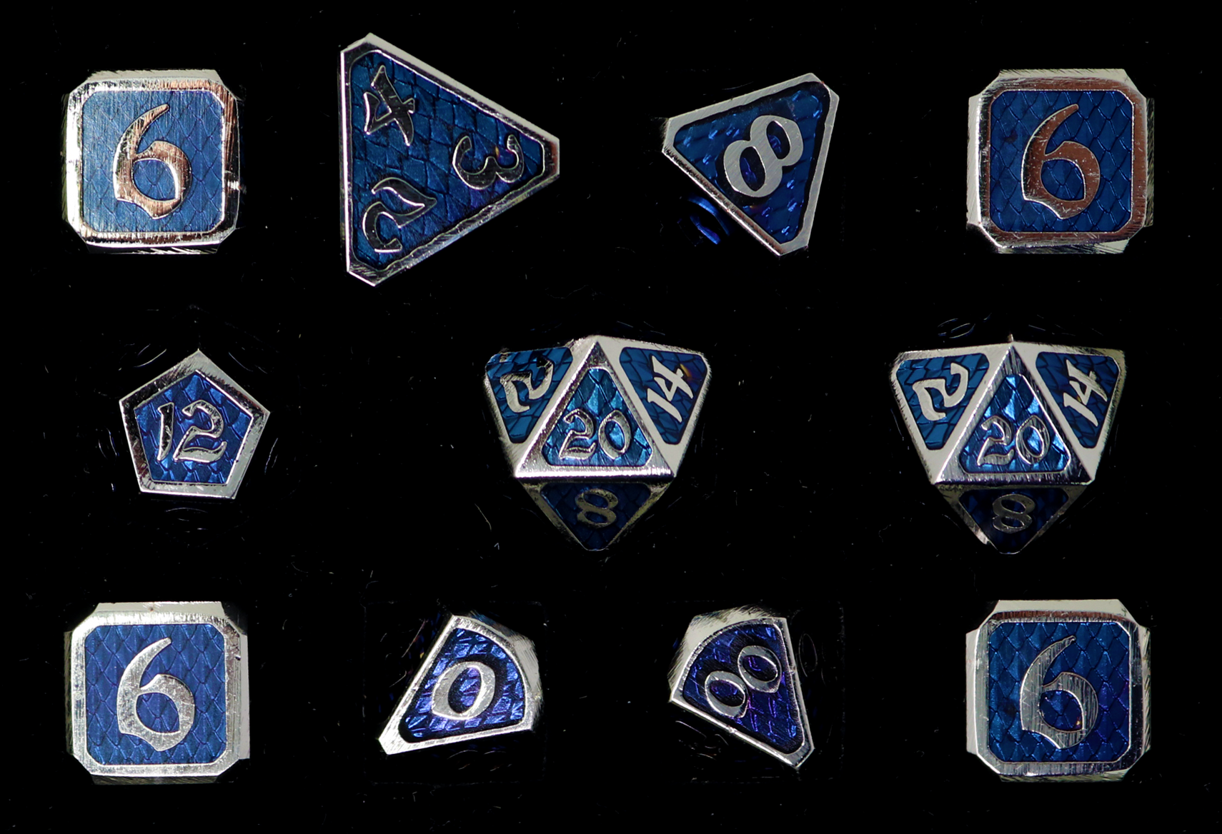 Die Hard Dice Drakona Khaos Nyx Dice Set 11-Piece | Dragon's Lair Comics and Fantasy Houston TX