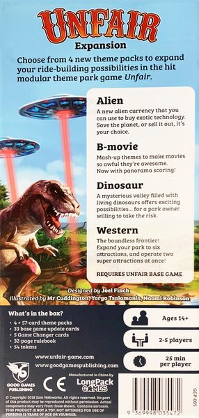 Unfair Expansion: Alien B-Movie Dinosaur Western | Dragon's Lair Comics and Fantasy Houston TX