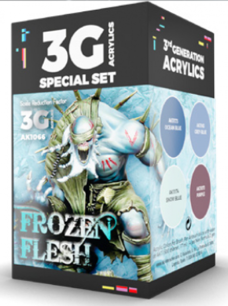 AK-Interactive: 3rd Gen Acrylics - Wargame Colors Frozen Flesh Set | Dragon's Lair Comics and Fantasy Houston TX