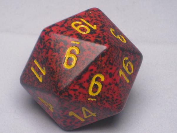 Chessex 34mm Speckled Mercury D20 | Dragon's Lair Comics and Fantasy Houston TX