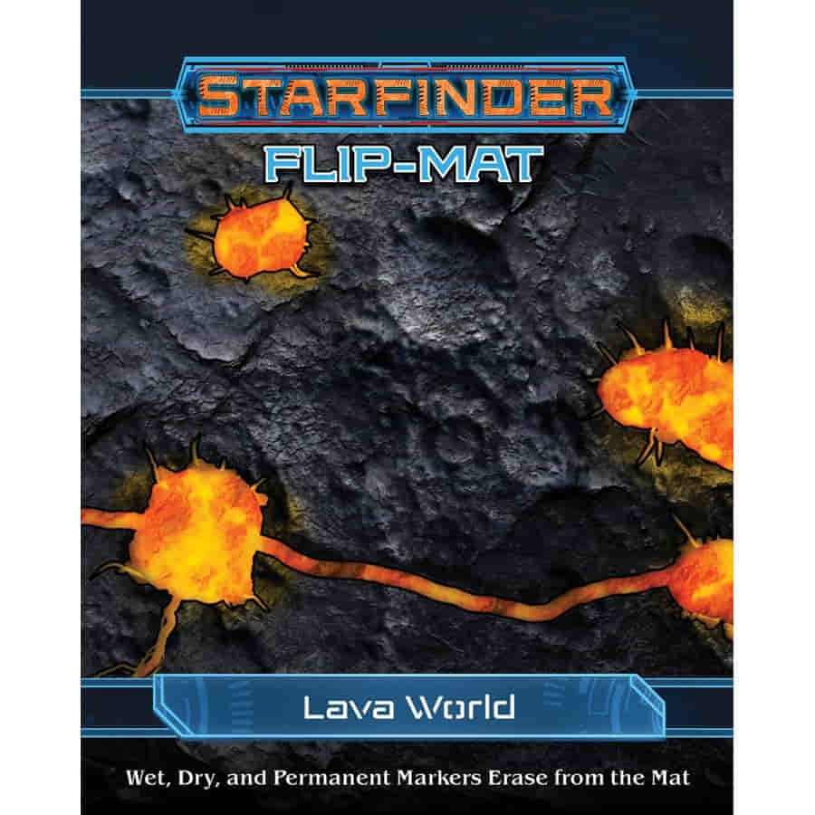 Starfinder RPG Flip Mat: Lava World | Dragon's Lair Comics and Fantasy Houston TX