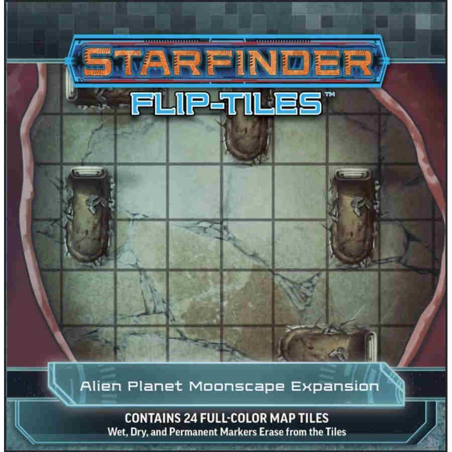 Starfinder RPG Flip-Tiles: Alien Planet Moonscape Expansion | Dragon's Lair Comics and Fantasy Houston TX