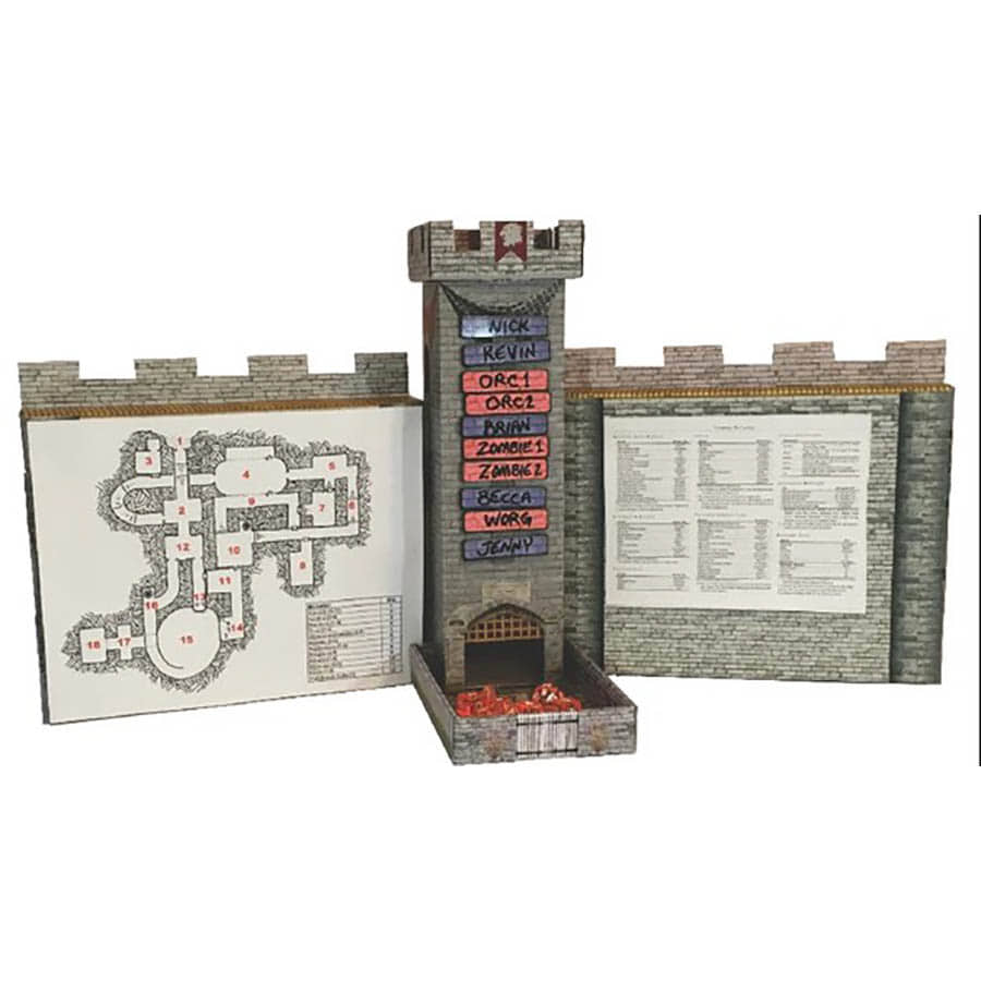 Role 4 Initiative Castle Keep Dice Tower and DM Screen Combo | Dragon's Lair Comics and Fantasy Houston TX